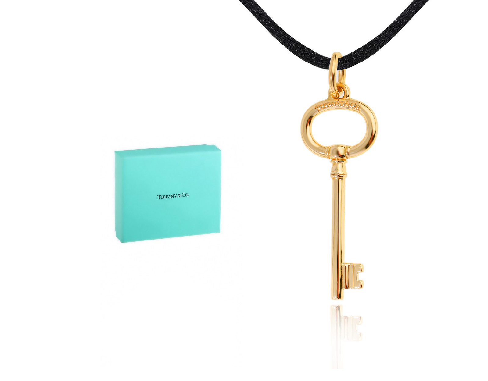 Оригинальный золотой кулон Tiffany&Co Keys