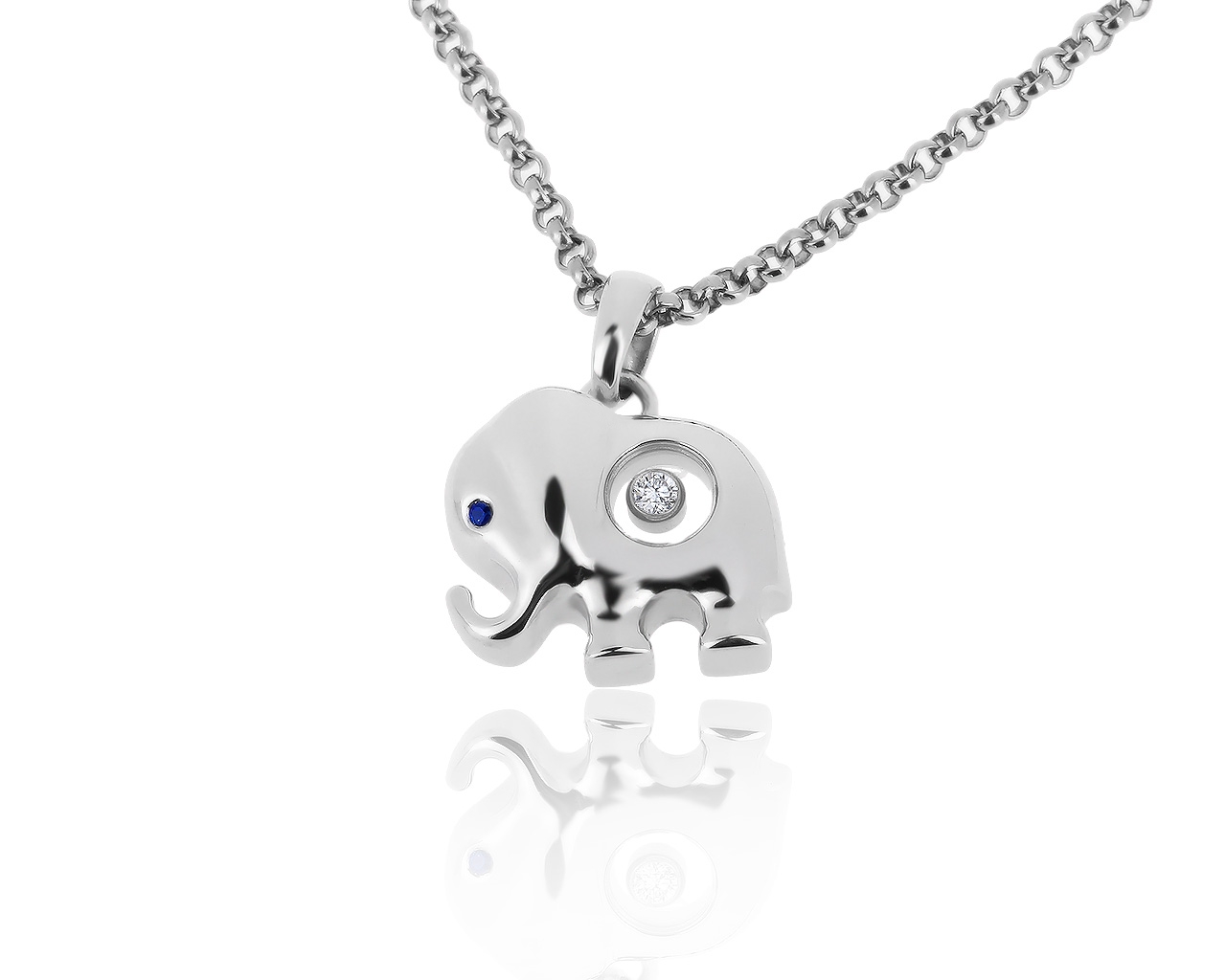 Оригинальный золотой кулон с бриллиантом 0.05ct Chopard 200919/6