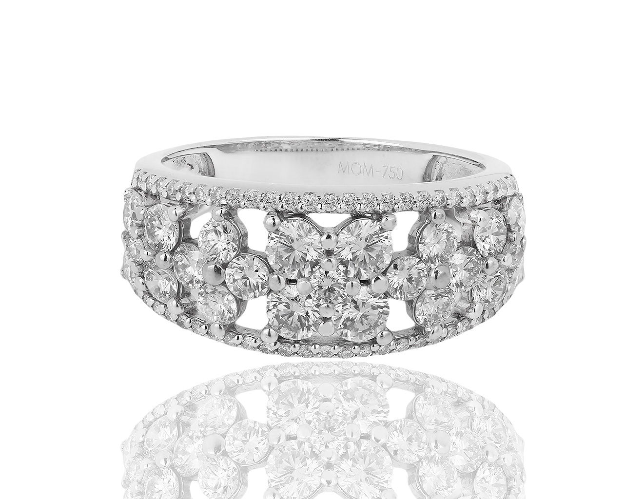Чудесное золотое кольцо с бриллиантами 1.60ct 260119/3