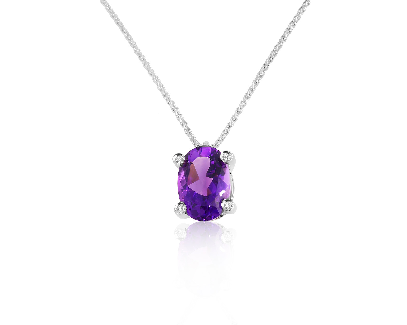 Оригинальный золотой кулон с аметистом 4.24ct Antonini 260721/5 Оригинальный золотой кулон с аметистом 4.24ct Antonini 260721/5