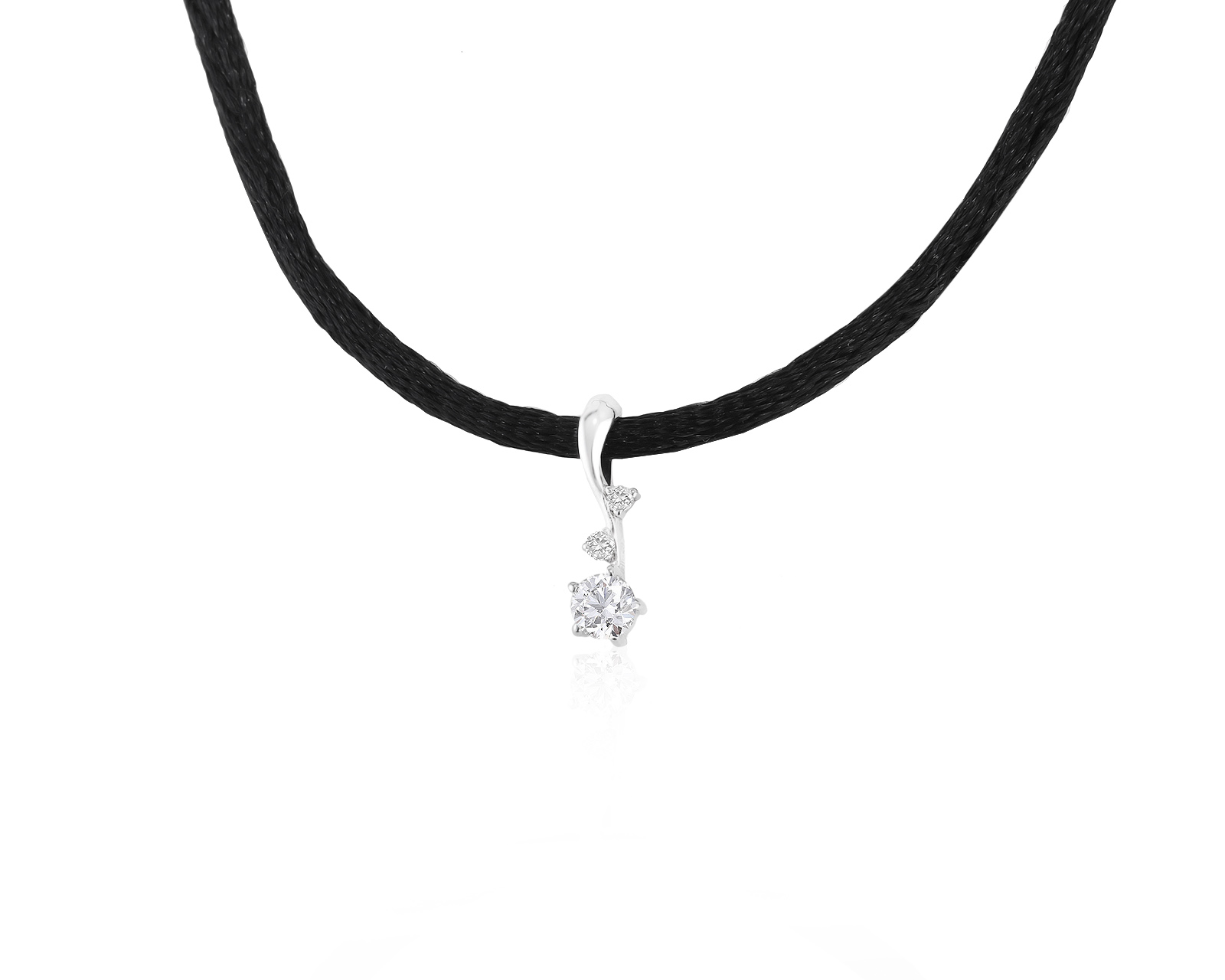 Миниатюрный золотой кулон с бриллиантами 0.23ct 180118/2