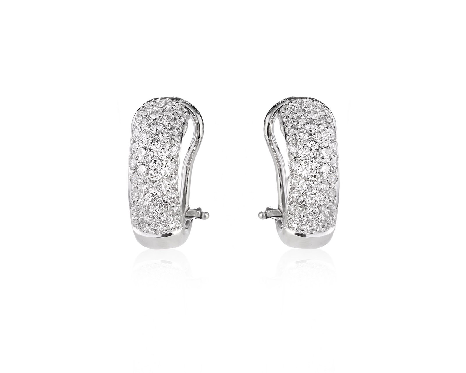 Оригинальные золотые серьги с бриллиантами 1.32ct Benfaremo Marco 160626/3