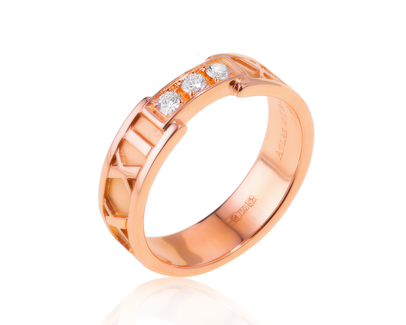 Оригинальное золотое кольцо Tiffany&Co Atlas 040324/1