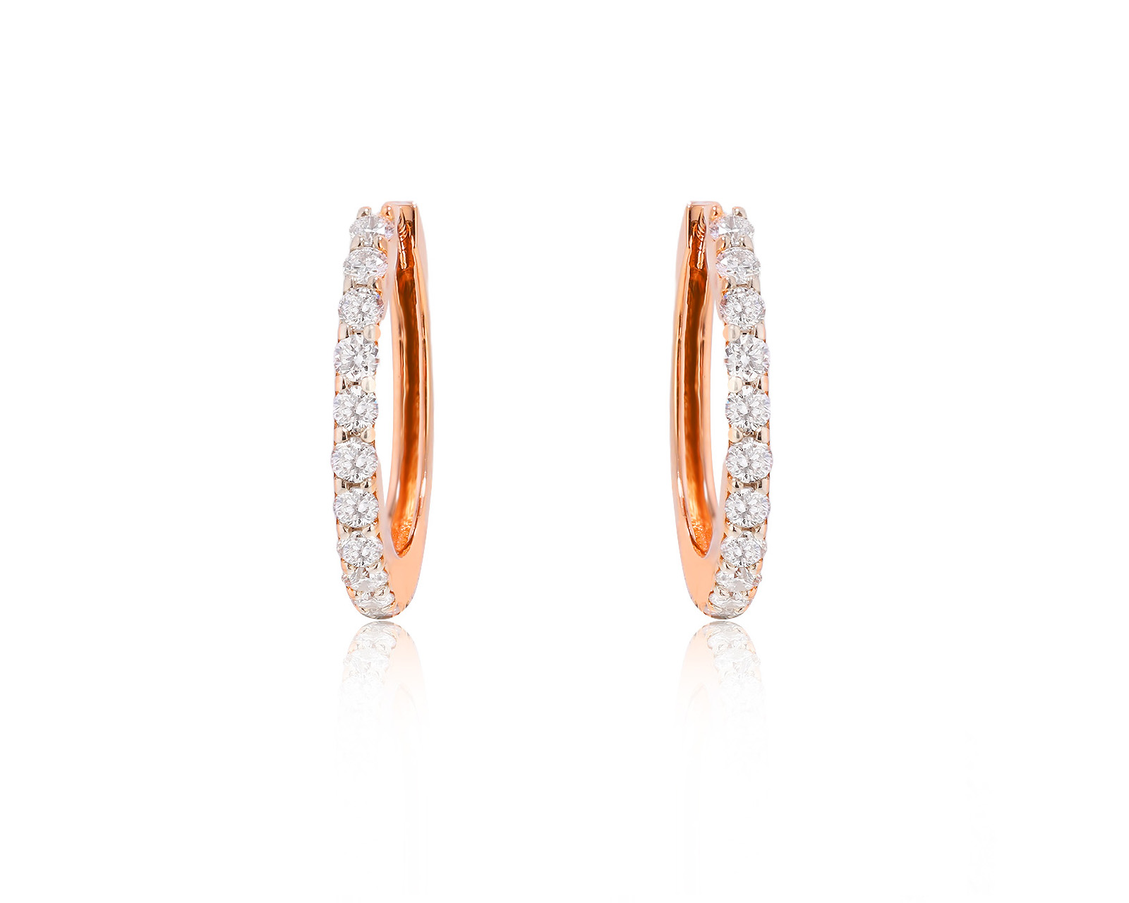 Оригинальные золотые серьги с бриллиантами 0.25ct Roberto Bravo 180725/5