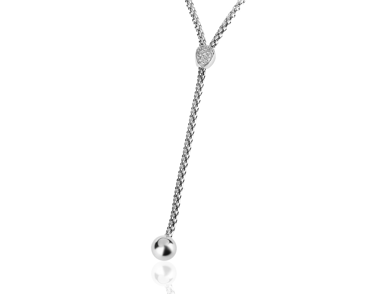 Оригинальное золотое колье с бриллиантами 0.30ct Fope 004100/00