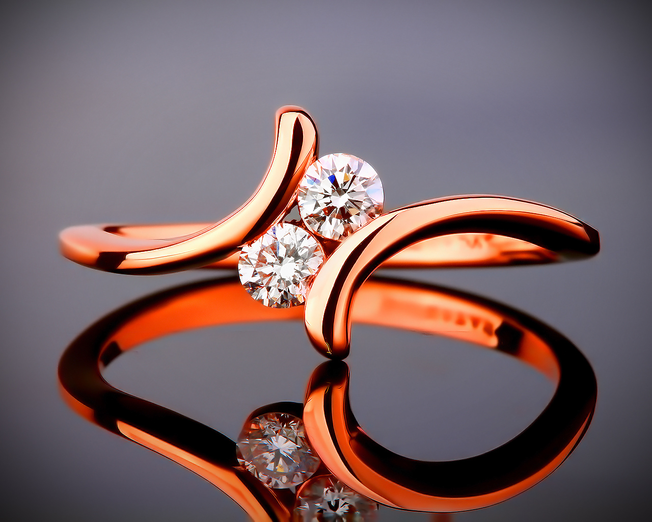 Изящное золотое кольцо с бриллиантами 0.34ct 050217/17