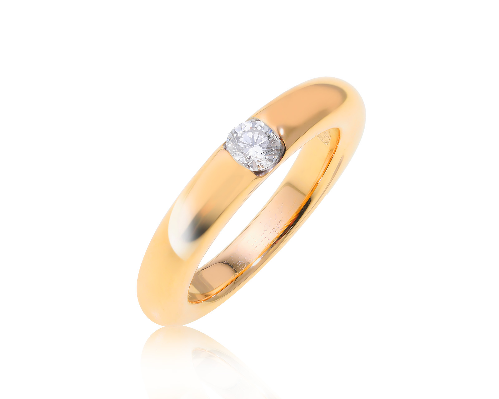 Оригинальное золотое кольцо с бриллиантом 0.25ct Cartier Solitaire 300324/15