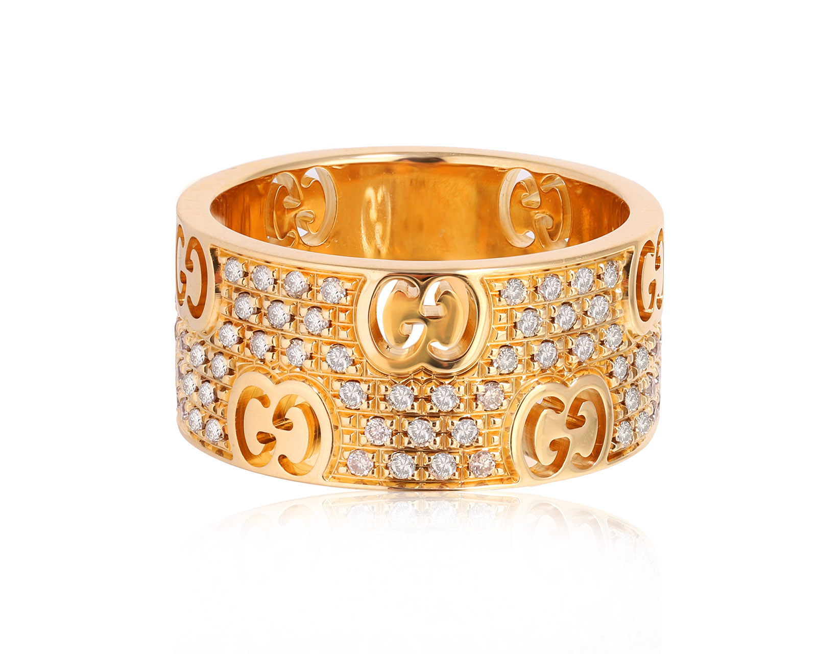 Оригинальное золотое кольцо Gucci Icon Stardust 010225/1
