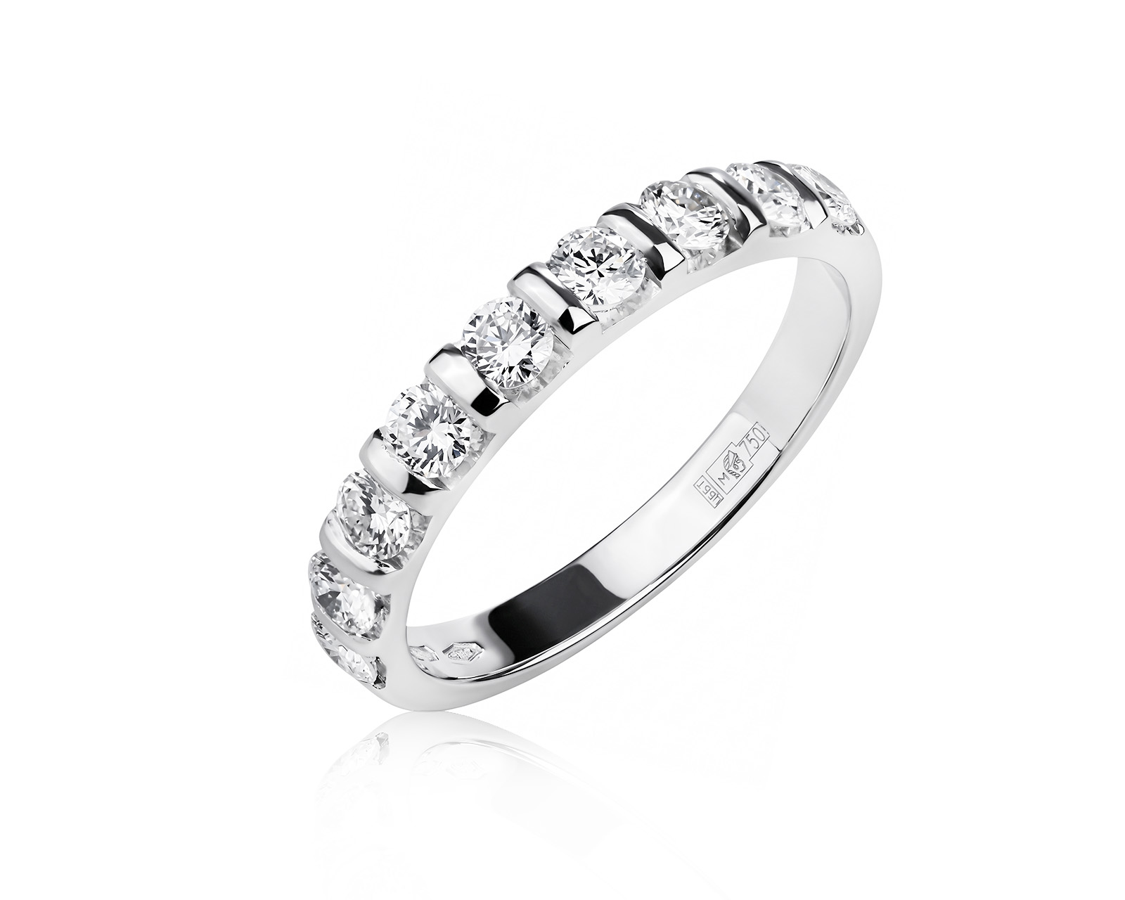 Оригинальное золотое кольцо с бриллиантами 0.63ct Gammadoro