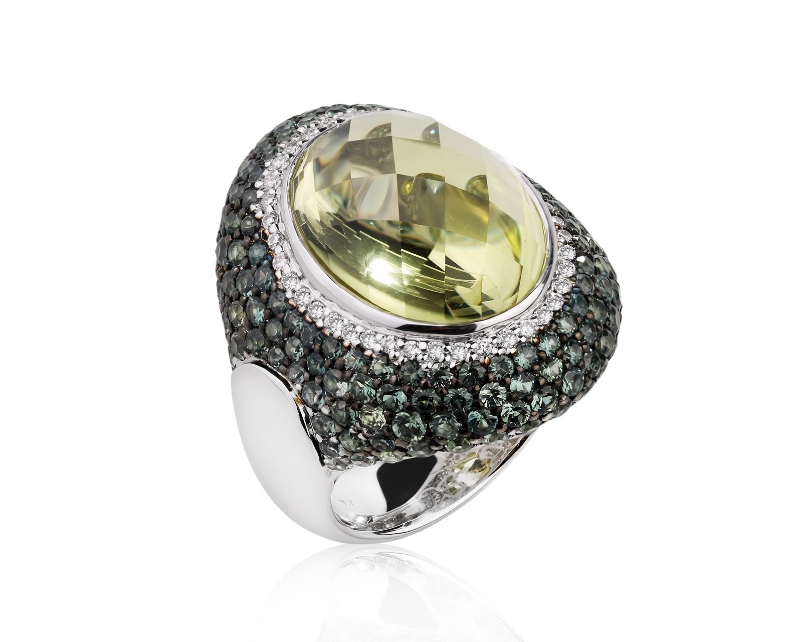 Оригинальное золотое кольцо с кварцем 15.18ct Belle Bague (GIM) 070626/4