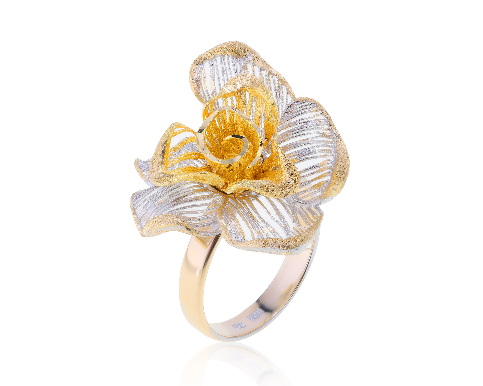 Оригинальное золотое кольцо Roberto Bravo 280922/14