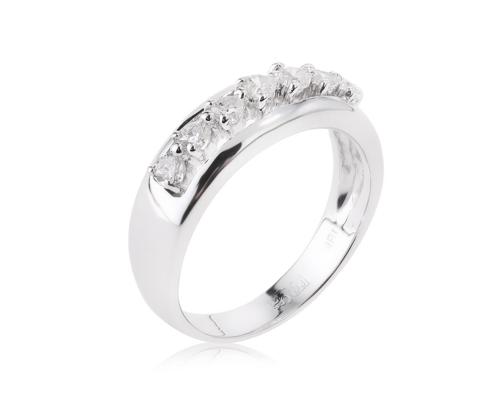 Золотое кольцо с бриллиантами 0.35ct 041023/1