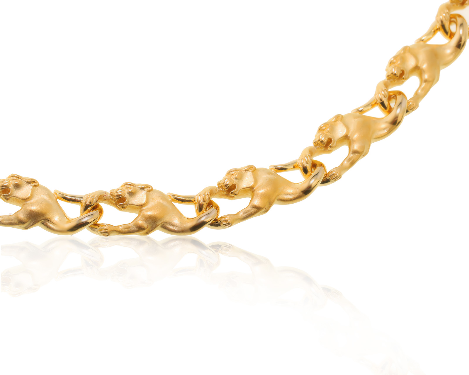 Оригинальный золотой браслет Carrera y Carrera Panthere