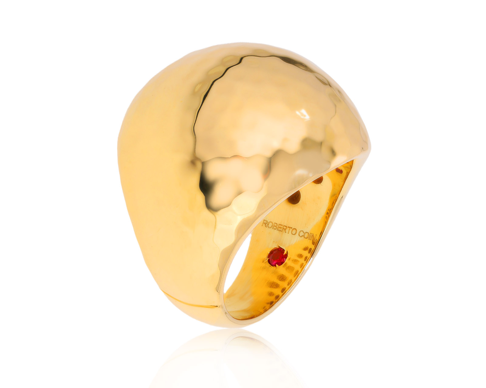 Оригинальное золотое кольцо с рубином 0.02ct Roberto Coin 280725/5