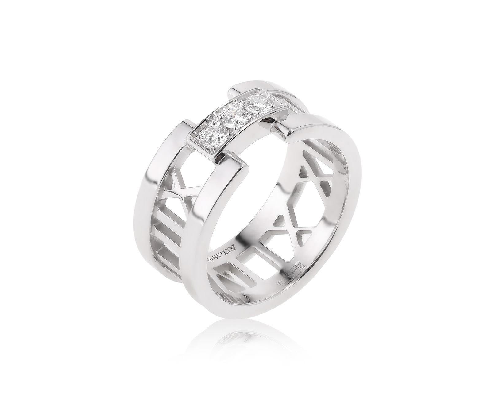 Оригинальное золотое кольцо Tiffany&Co Atlas 280823/2