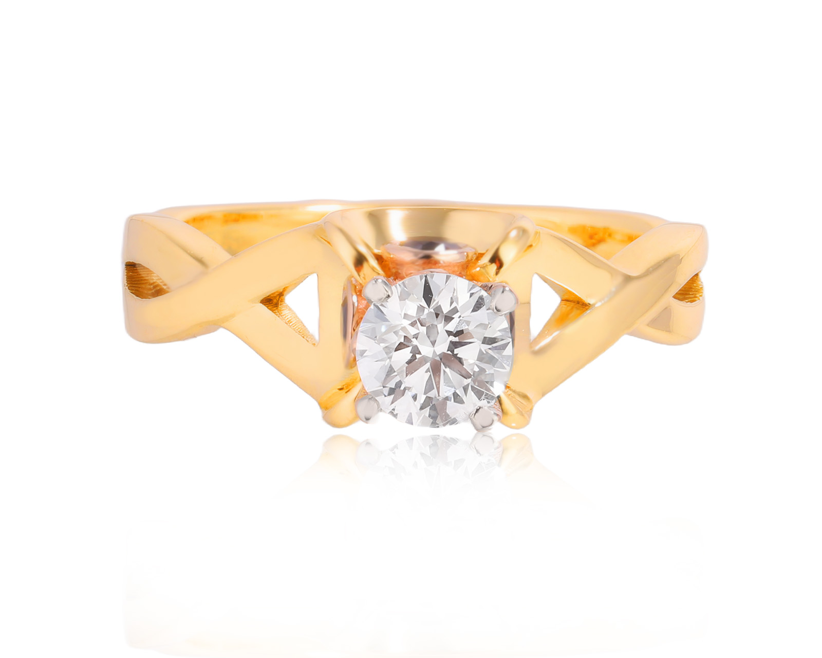 Золотое кольцо с бриллиантами 0.67ct 051224/2 Золотое кольцо с бриллиантами 0.67ct 051224/2