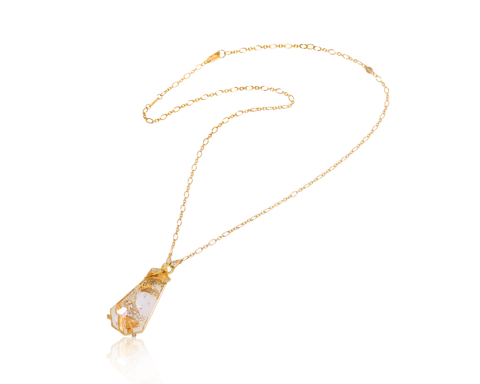 Оригинальное золотое колье Magerit Sirena Burbuja