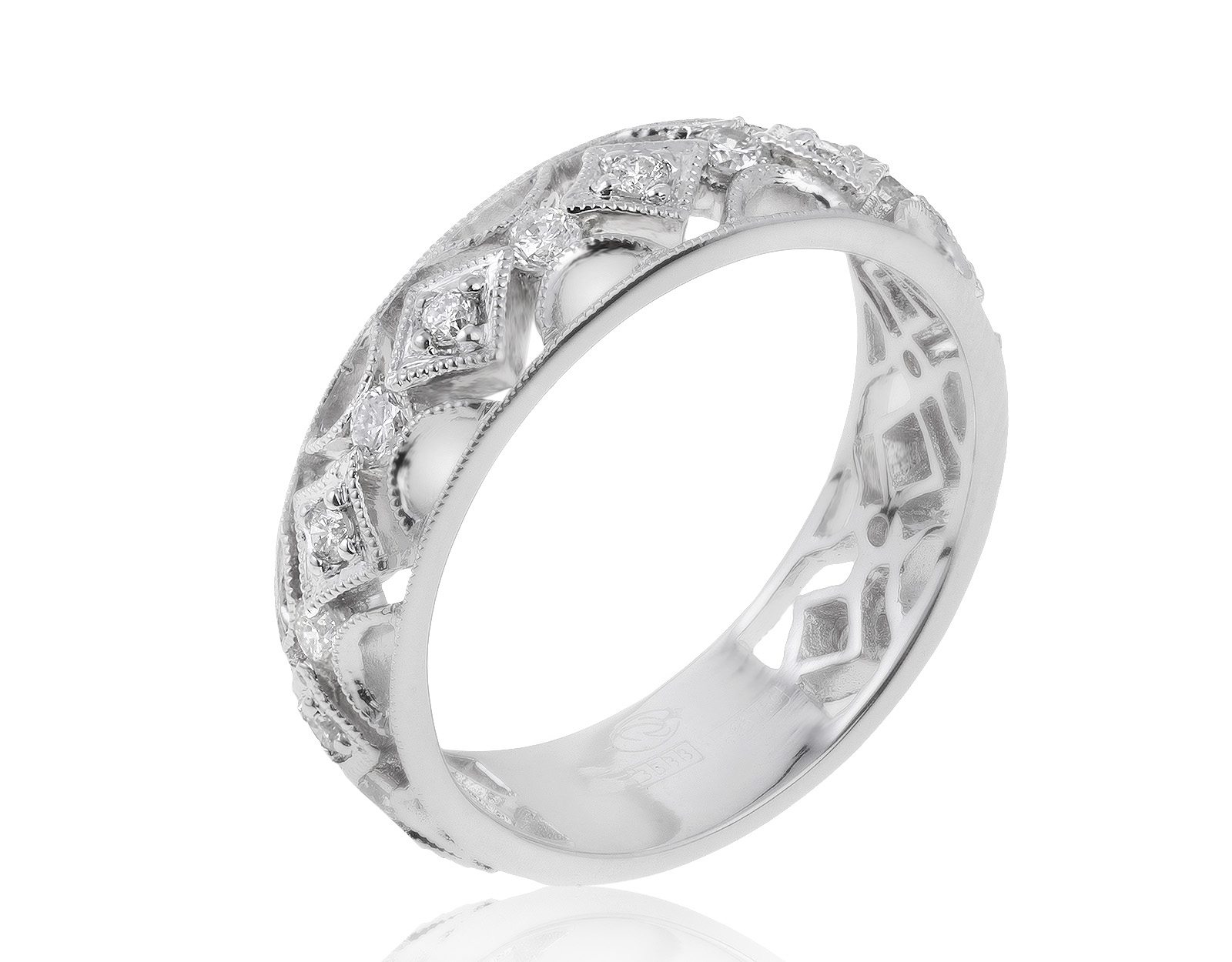 Потрясающее золотое кольцо с бриллиантами 0.40ct 030621/4