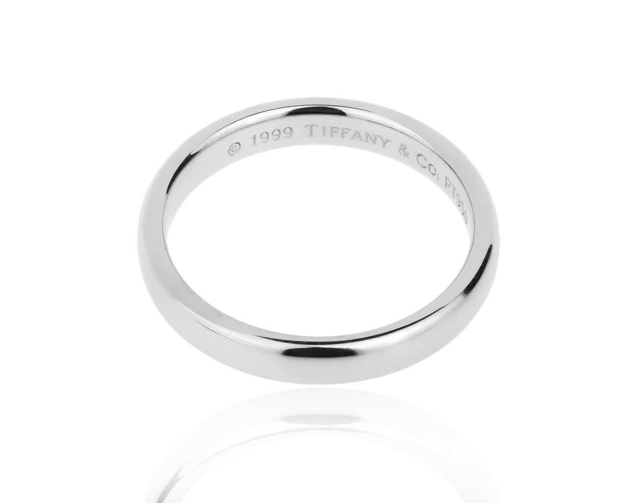 Оригинальное платиновое кольцо Tiffany&Co Classic