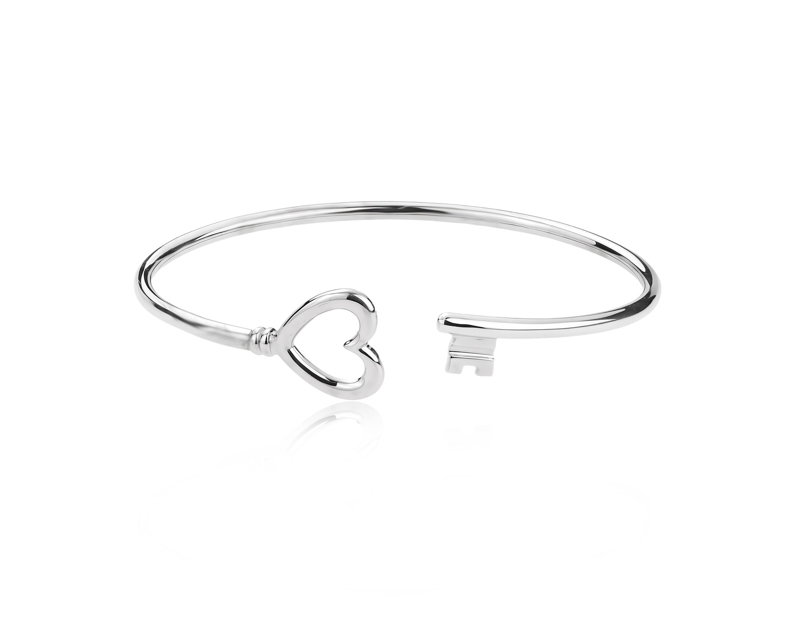 Оригинальный золотой браслет Tiffany&Co Keys Wire Heart 220526/1