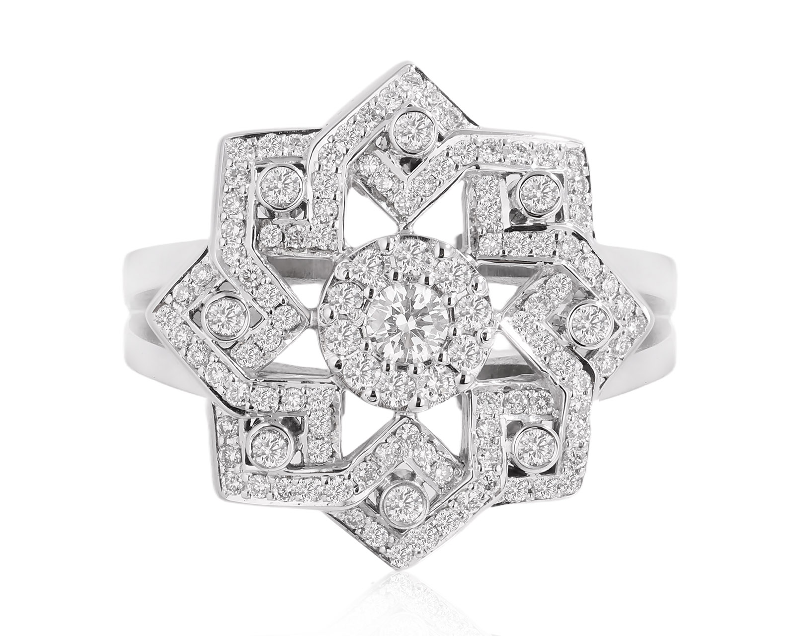 Золотое кольцо с бриллиантами 0.75ct 040725/9