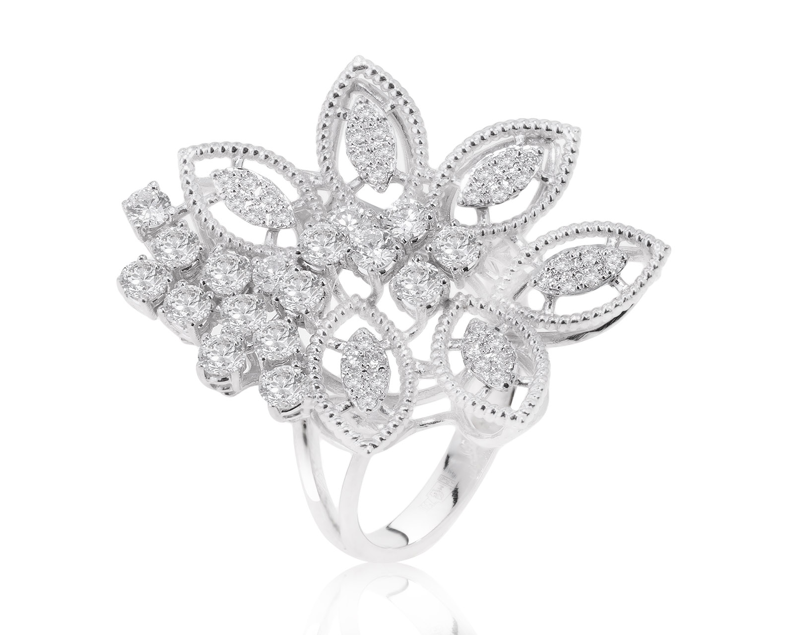 Роскошное золотое кольцо с бриллиантами 1.54ct 310122/10