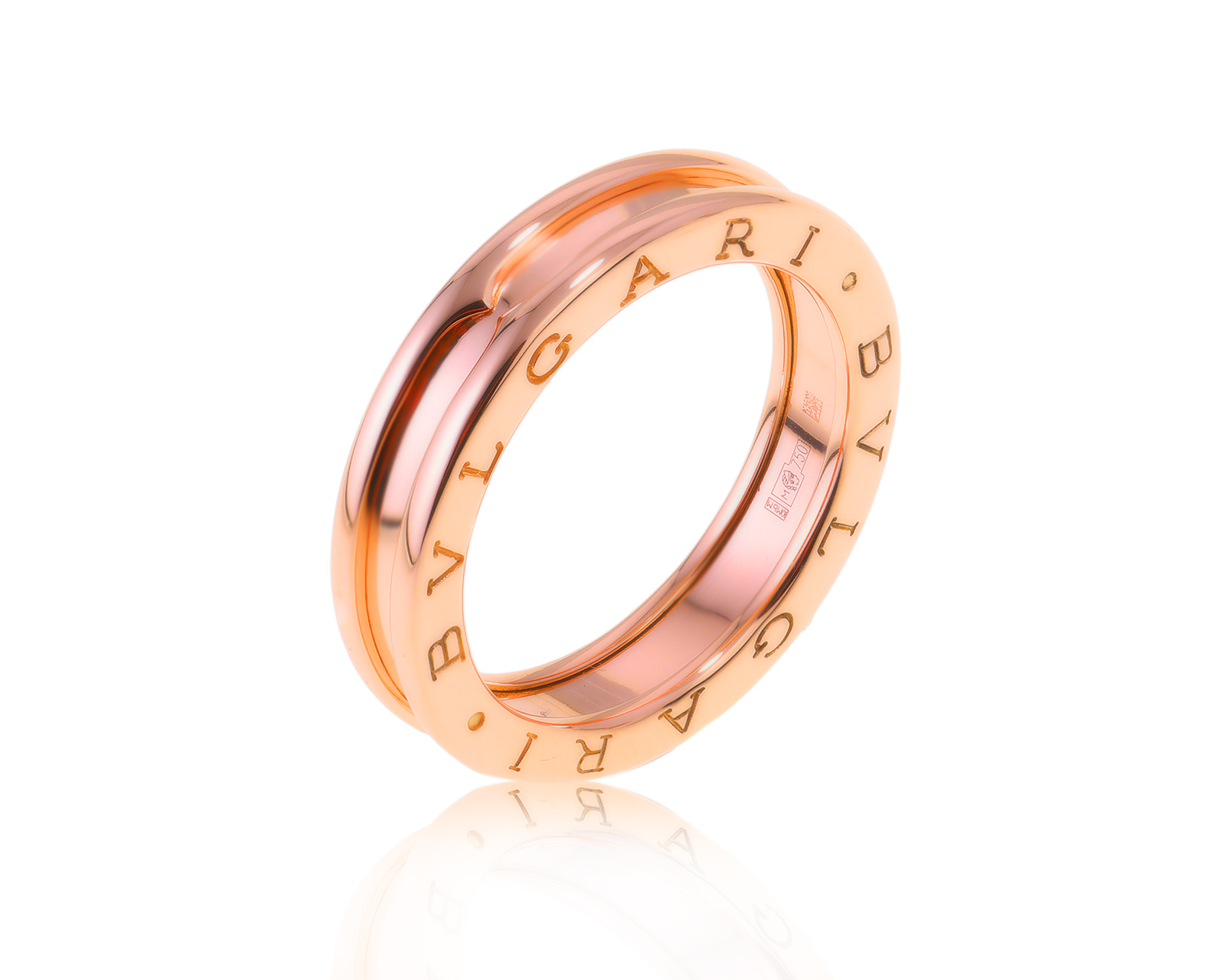 Оригинальное золотое кольцо Bvlgari B.Zero1 300324/12