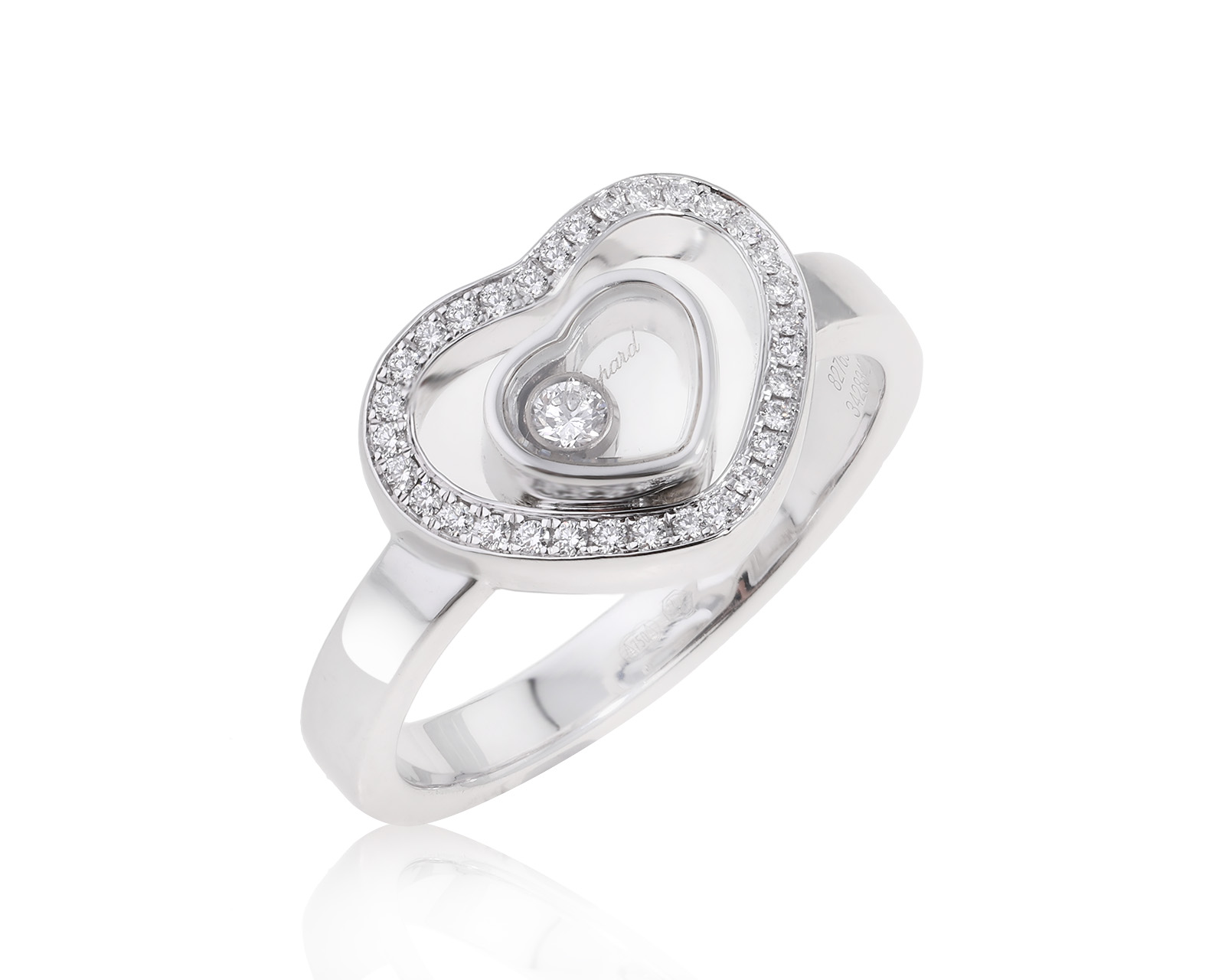 Оригинальное золотое кольцо Chopard Happy Diamonds 230524/5