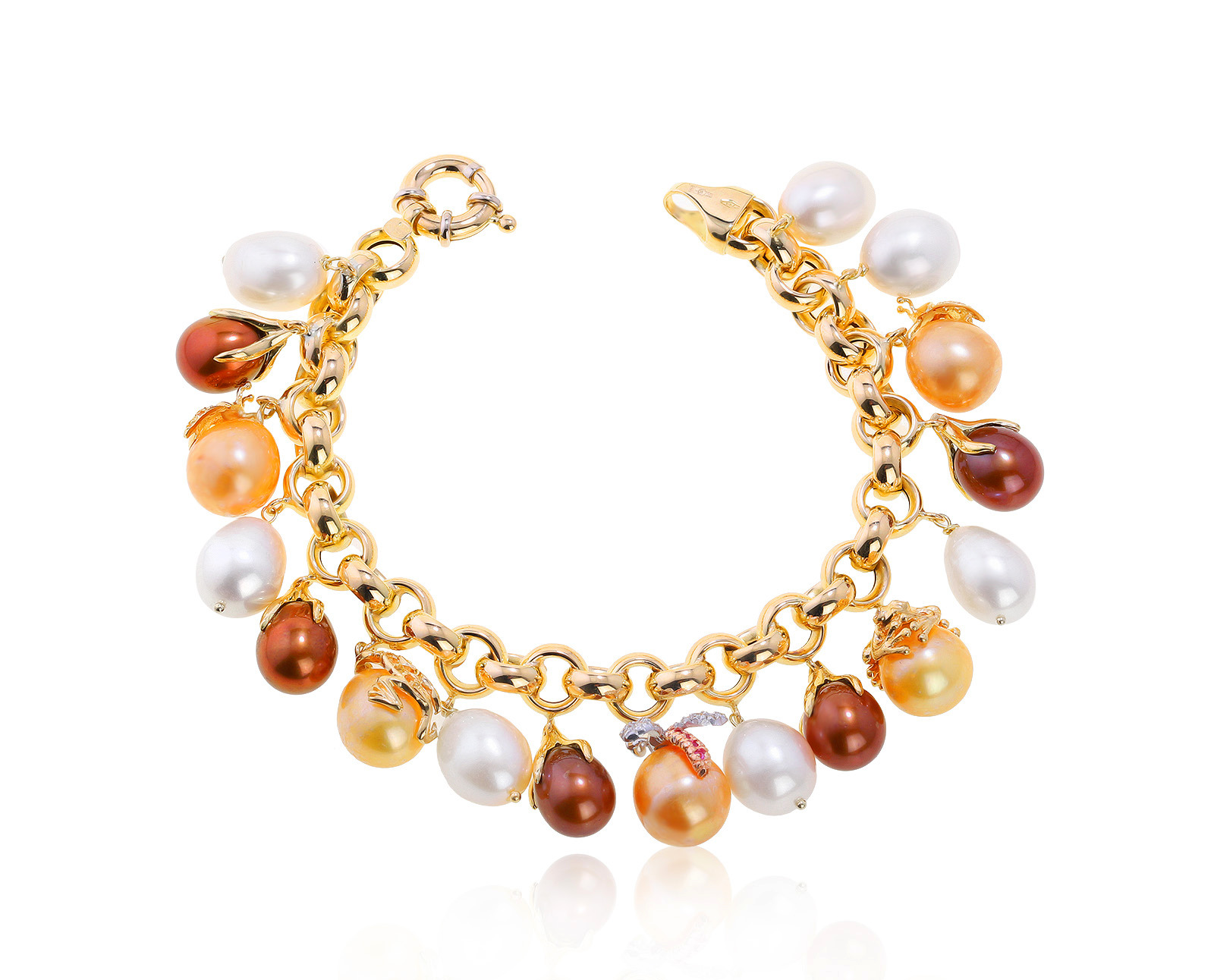 Оригинальный золотой браслет с сапфирами 0.46ct Giampiero Fiorini 230821/11