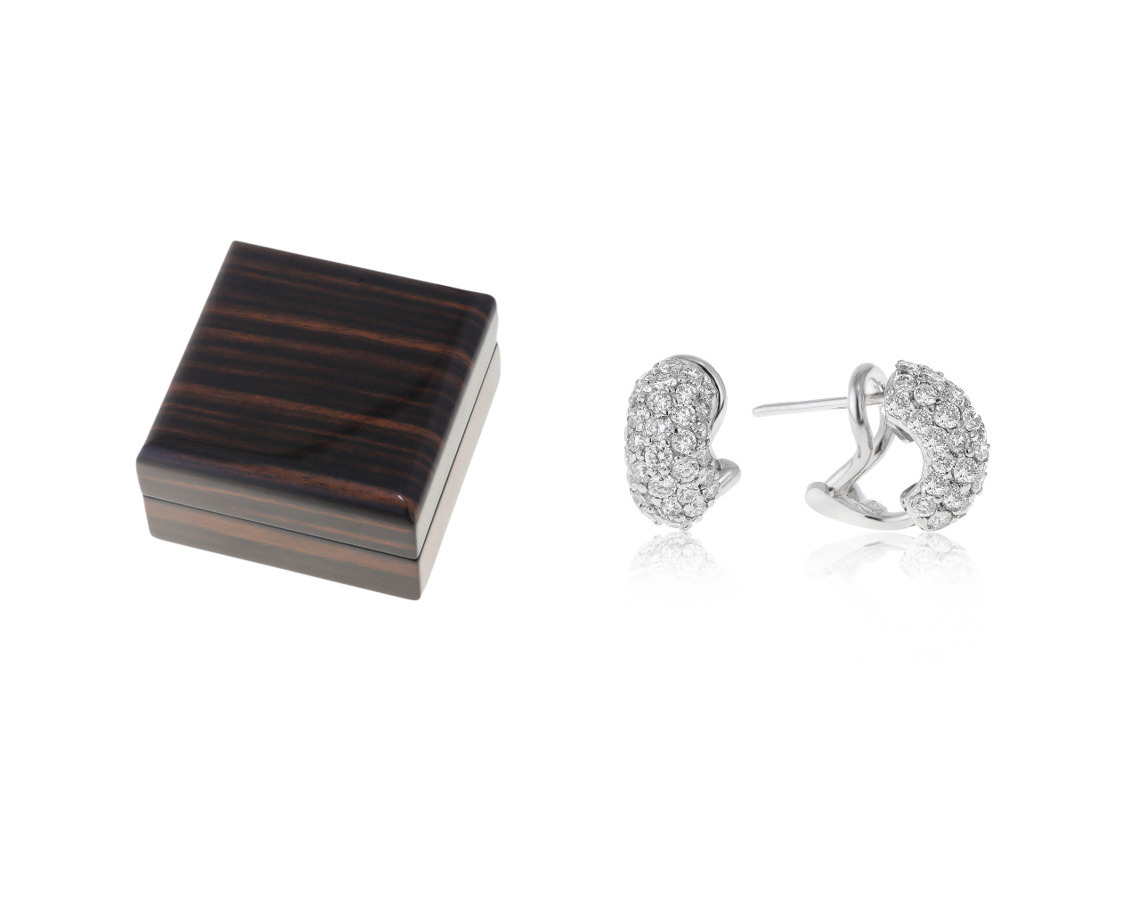 Оригинальные золотые серьги с бриллиантами 1.79ct Bellini