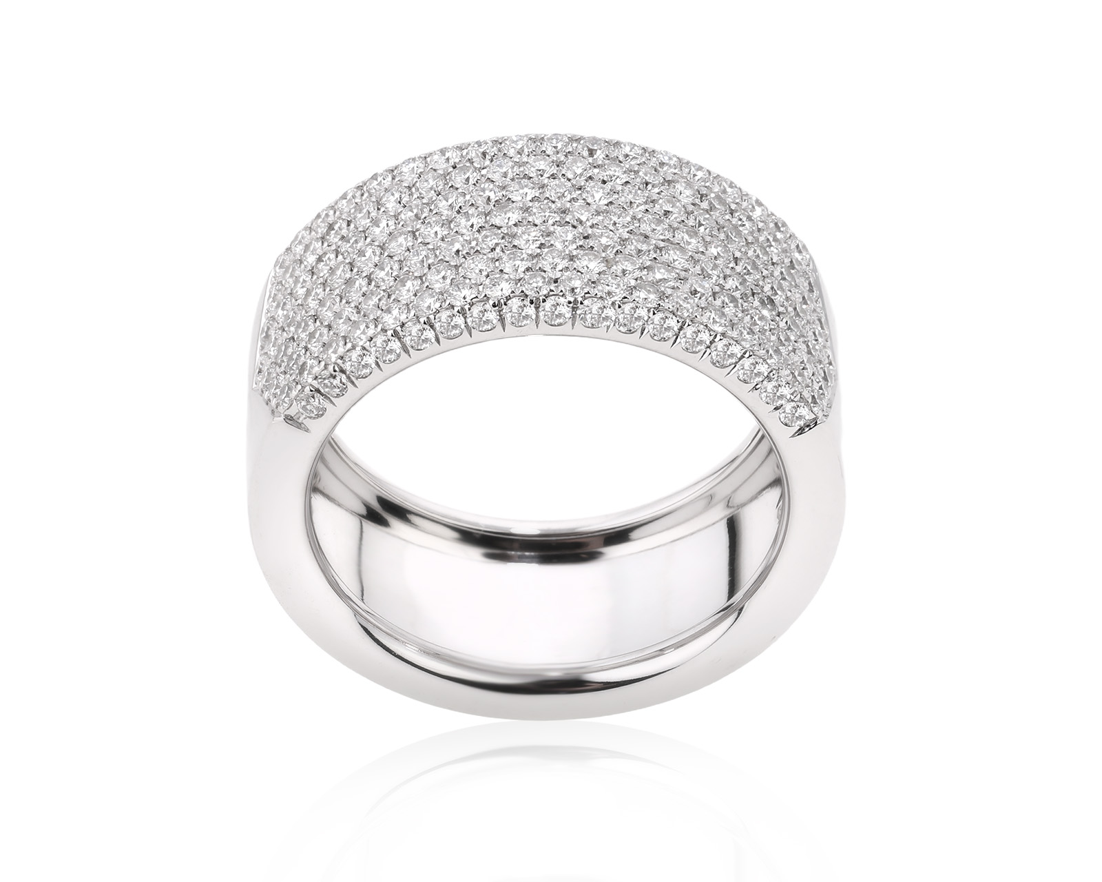 Оригинальное золотое кольцо с бриллиантами 1.01ct Recarlo