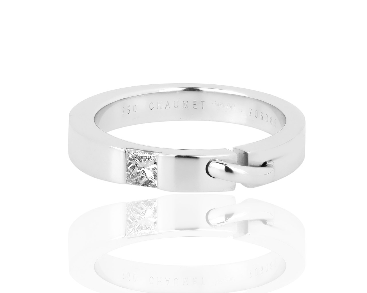 Оригинальное золотое кольцо с бриллиантом 0.25ct Chaumet Liens 211118/3