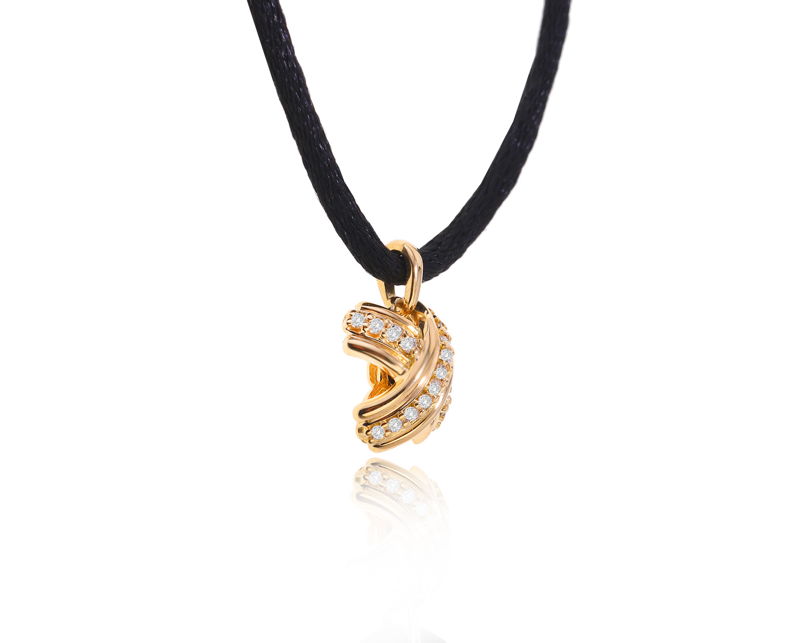 Оригинальный золотой кулон Tiffany&Co Signature X