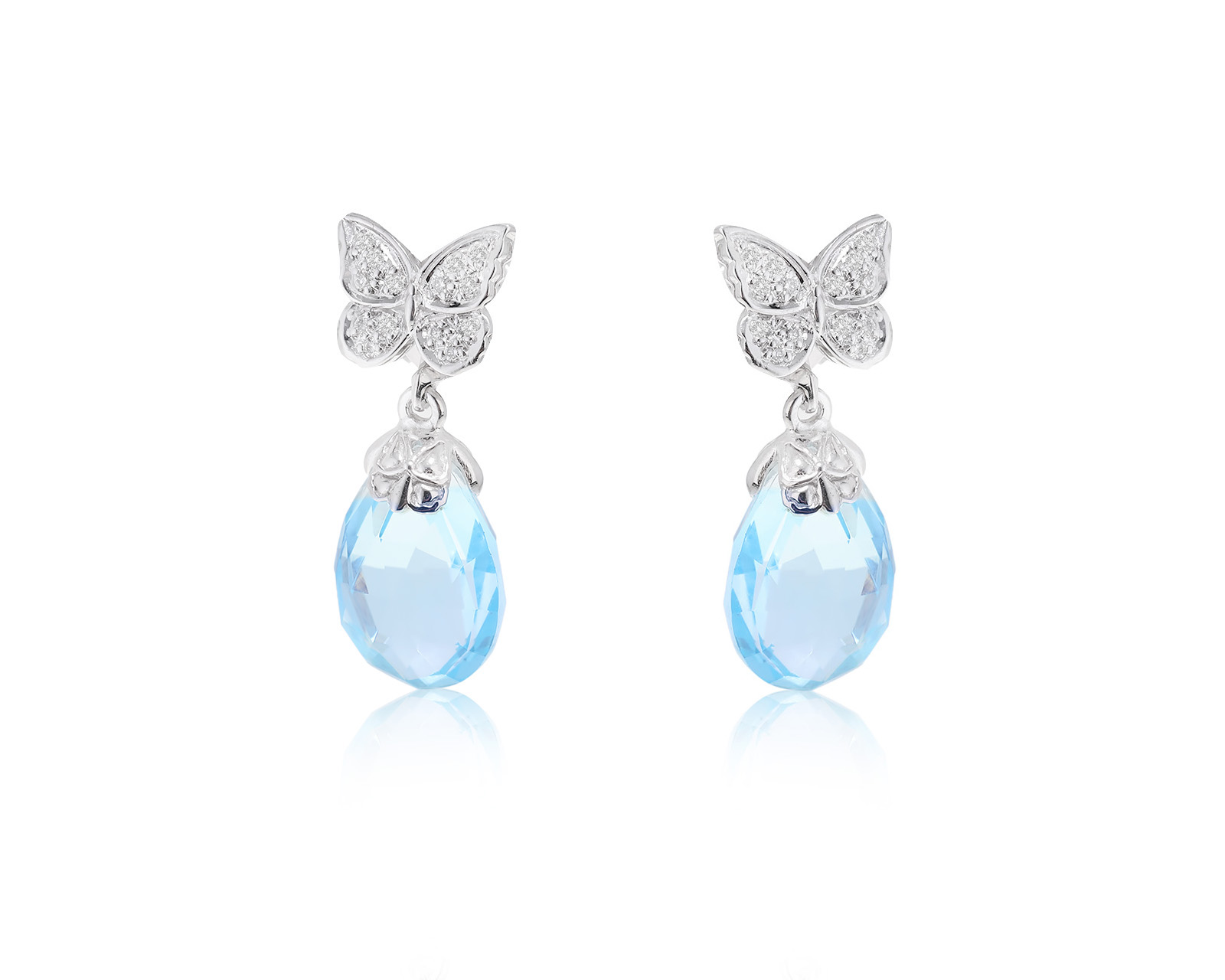 Оригинальные золотые серьги Carrera y Carrera Baile de Mariposas