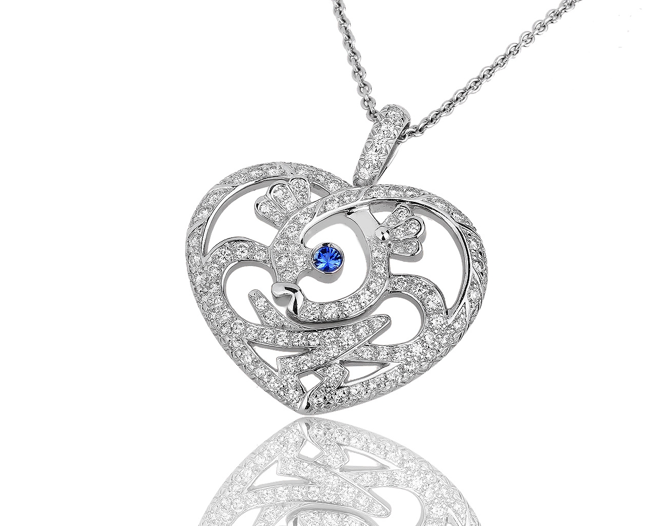 Золотой кулон с бриллиантами 1.07ct Vendome 100616/15