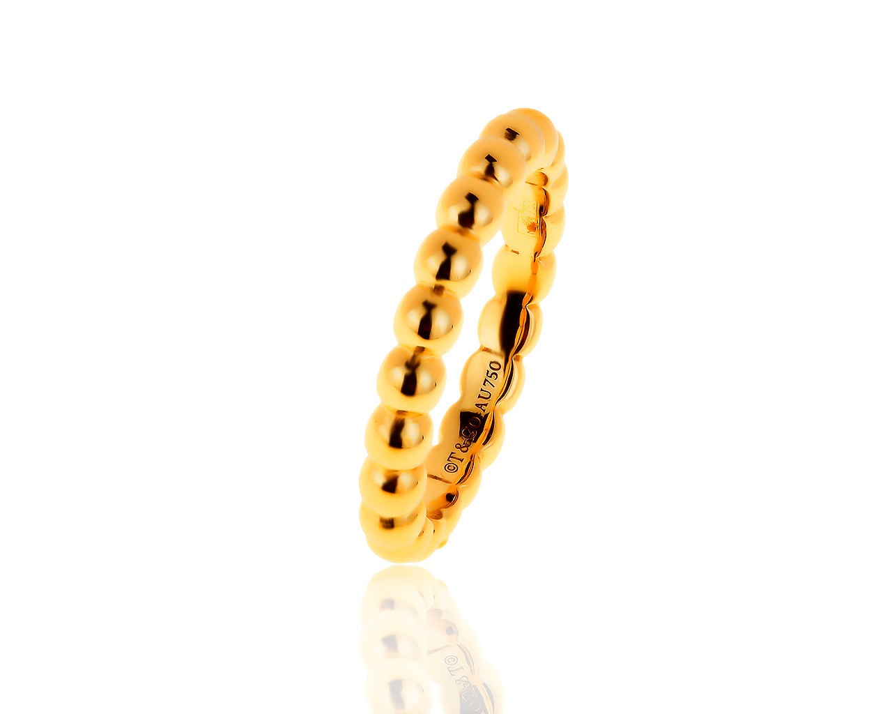 Изящное золотое кольцо Tiffany&Co