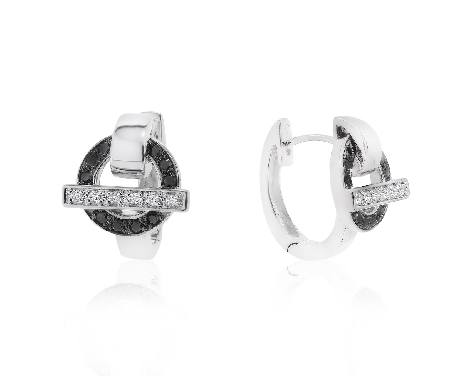 Оригинальные золотые серьги с бриллиантами 0.36ct Guy Laroche 130722/13