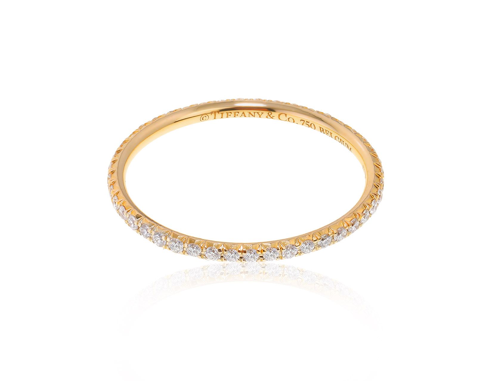 Оригинальное золотое кольцо Tiffany&Co Soleste Full Eternity