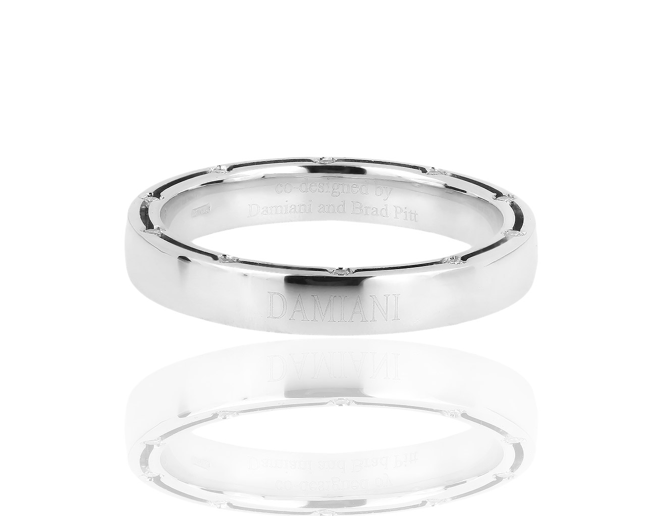 Золотое кольцо с бриллиантами 0.18ct Damiani Brad Pitt 011218/8