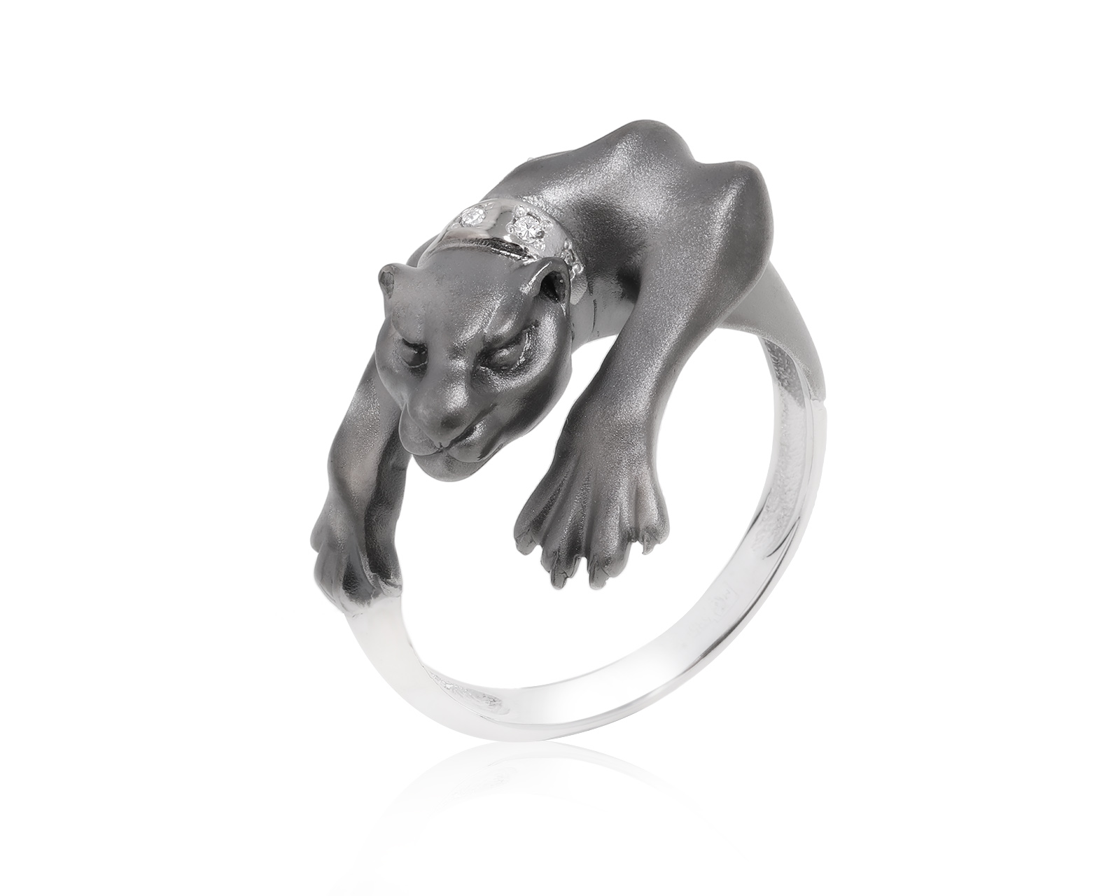 Золотое кольцо с бриллиантами 0.03ct