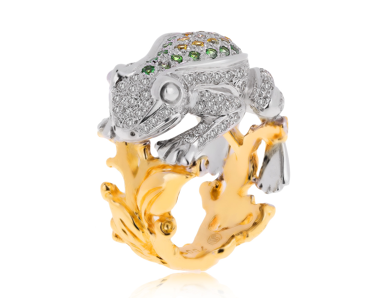 Потрясающее золотое кольцо с бриллиантами 0.94ct