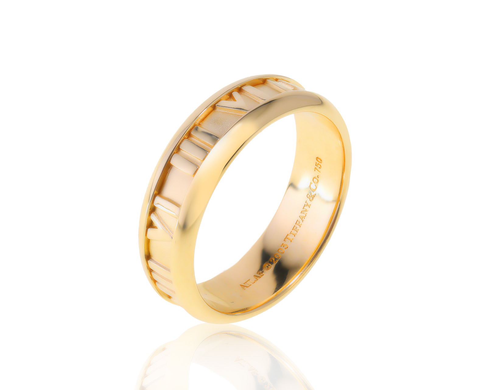 Оригинальное золотое кольцо Tiffany&Co Atlas 060523/5