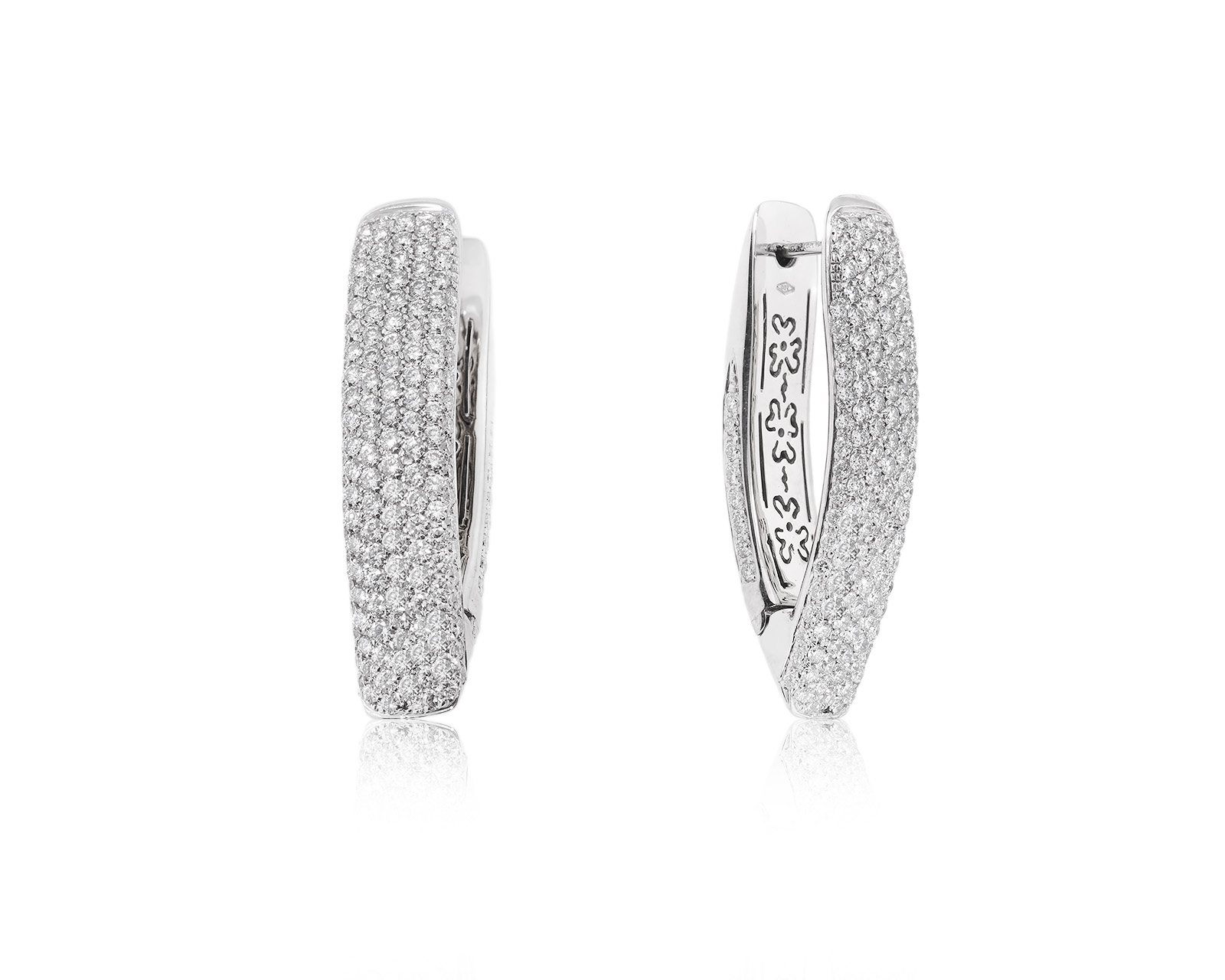 Золотые серьги с бриллиантами 3.25ct 141123/9