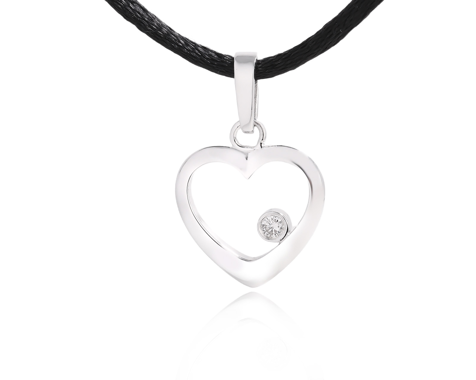 Золотой кулон с бриллиантом 0.09ct 010924/1 Золотой кулон с бриллиантом 0.09ct 010924/1
