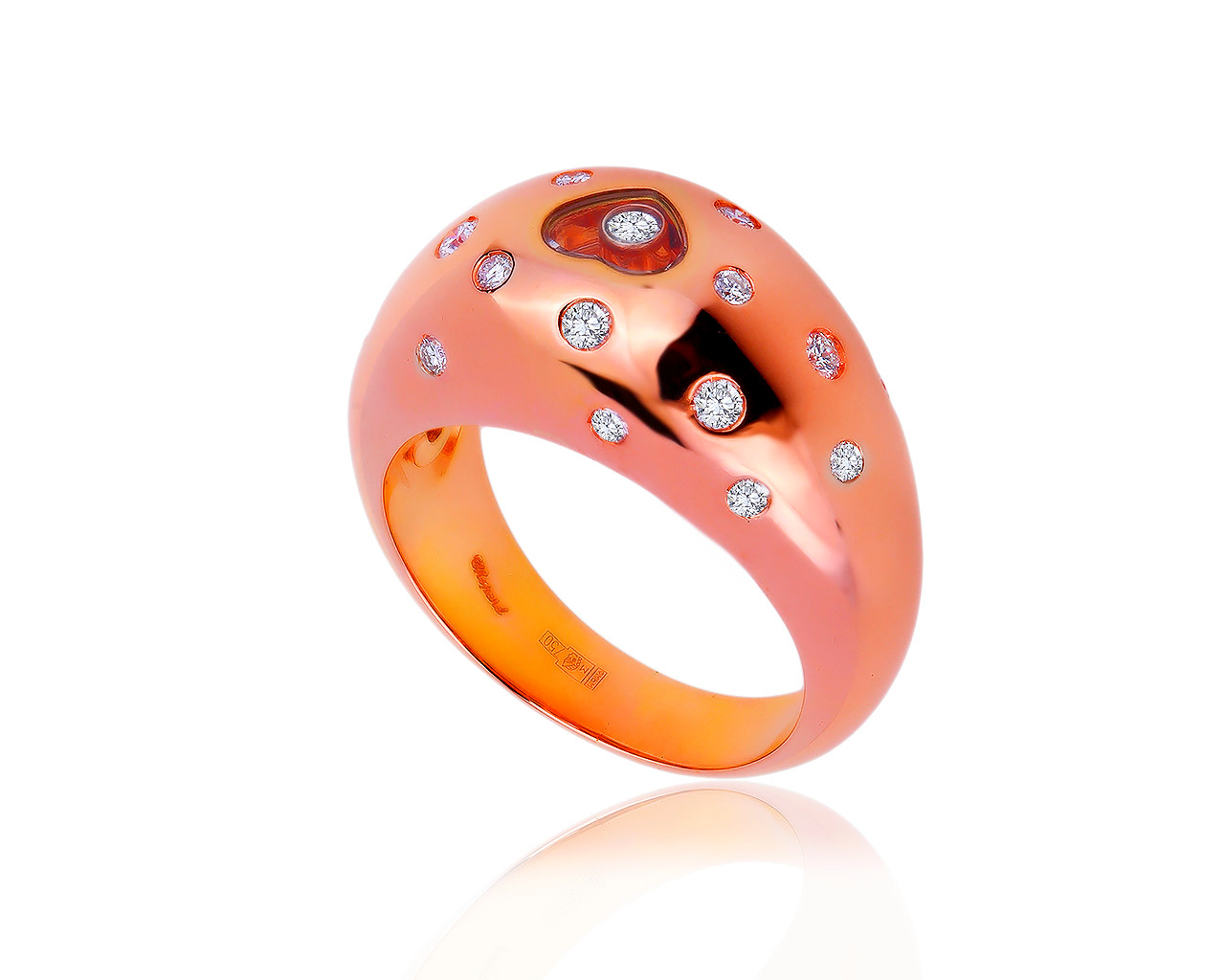 Оригинальное золотое кольцо с бриллиантами 0.48ct Chopard 200819/9 Оригинальное золотое кольцо с бриллиантами 0.48ct Chopard 200819/9