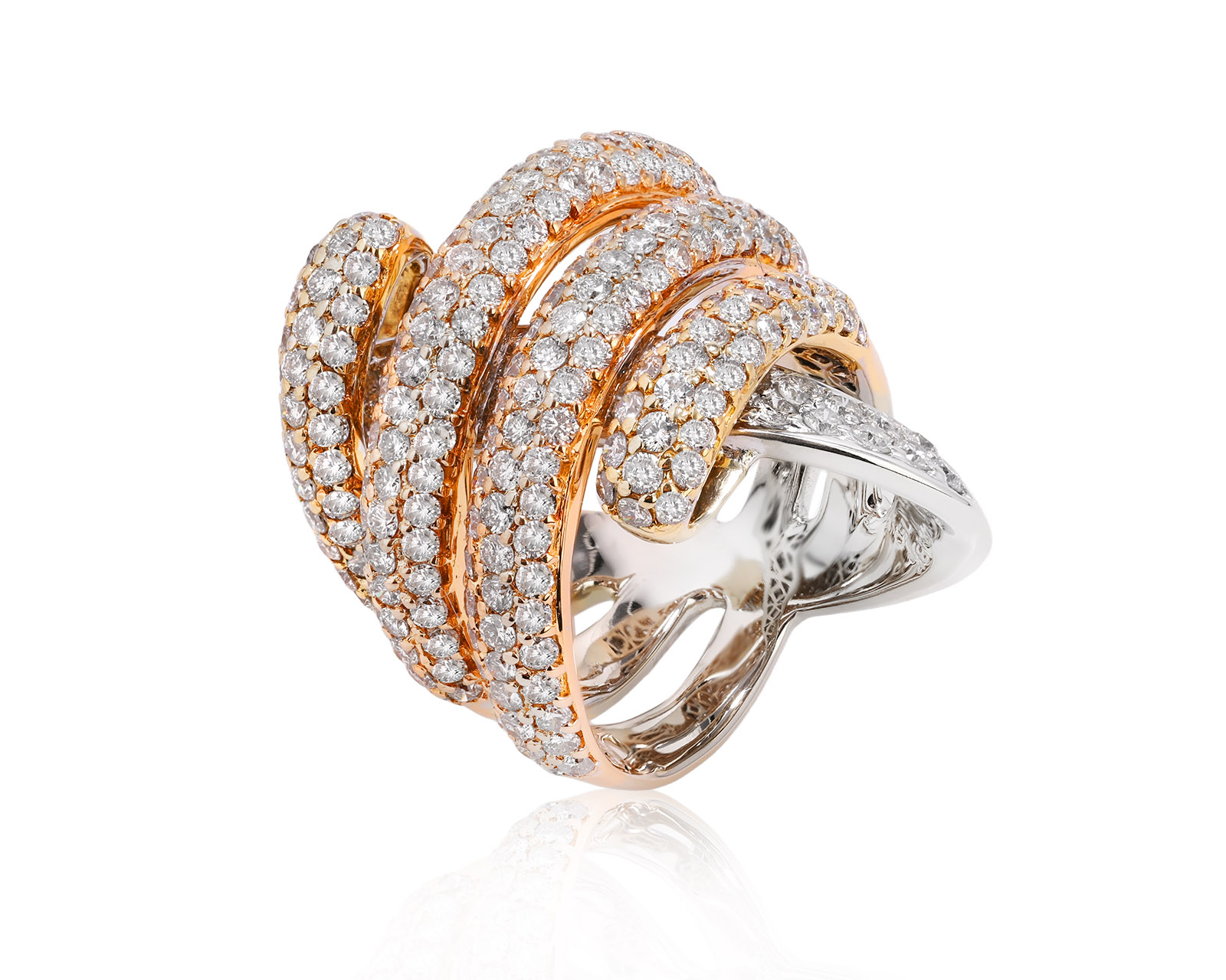 Золотое кольцо с бриллиантами 4.84ct 290126/2