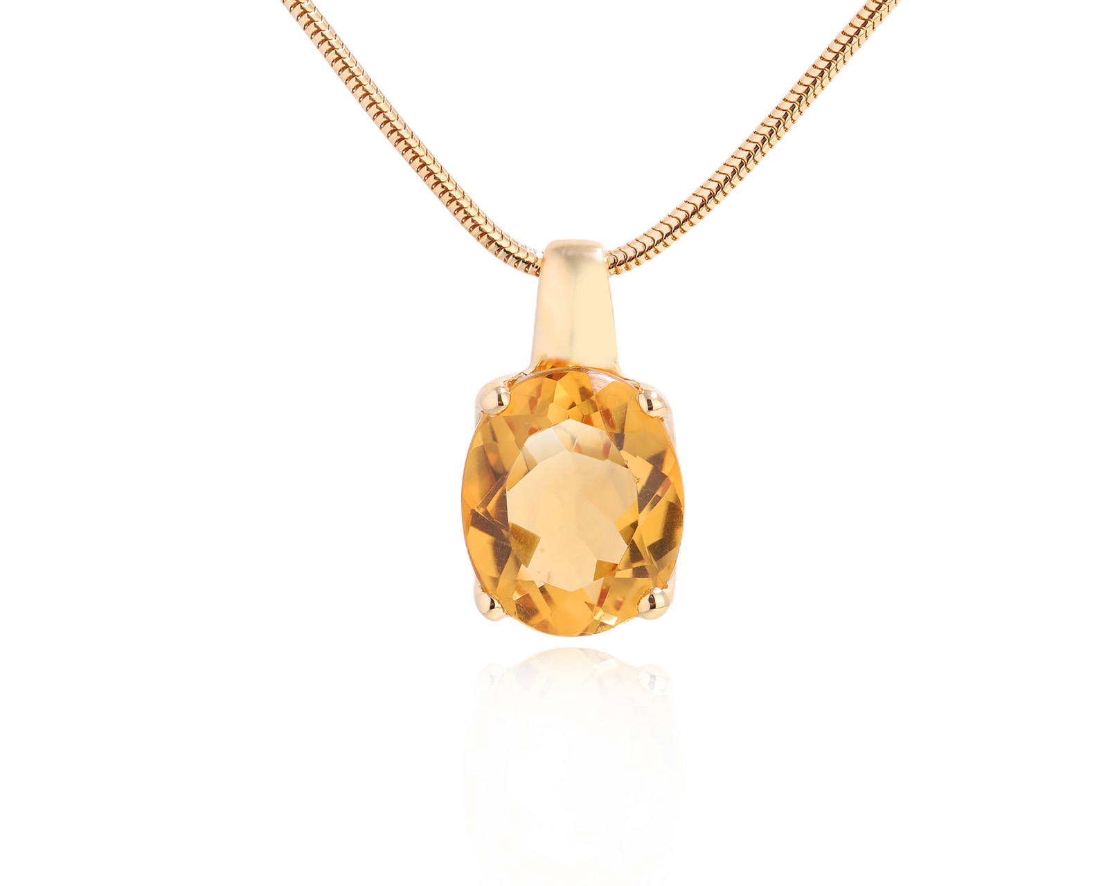 Оригинальный золотой кулон с цитрином 4.04ct H.Stern 190825/5