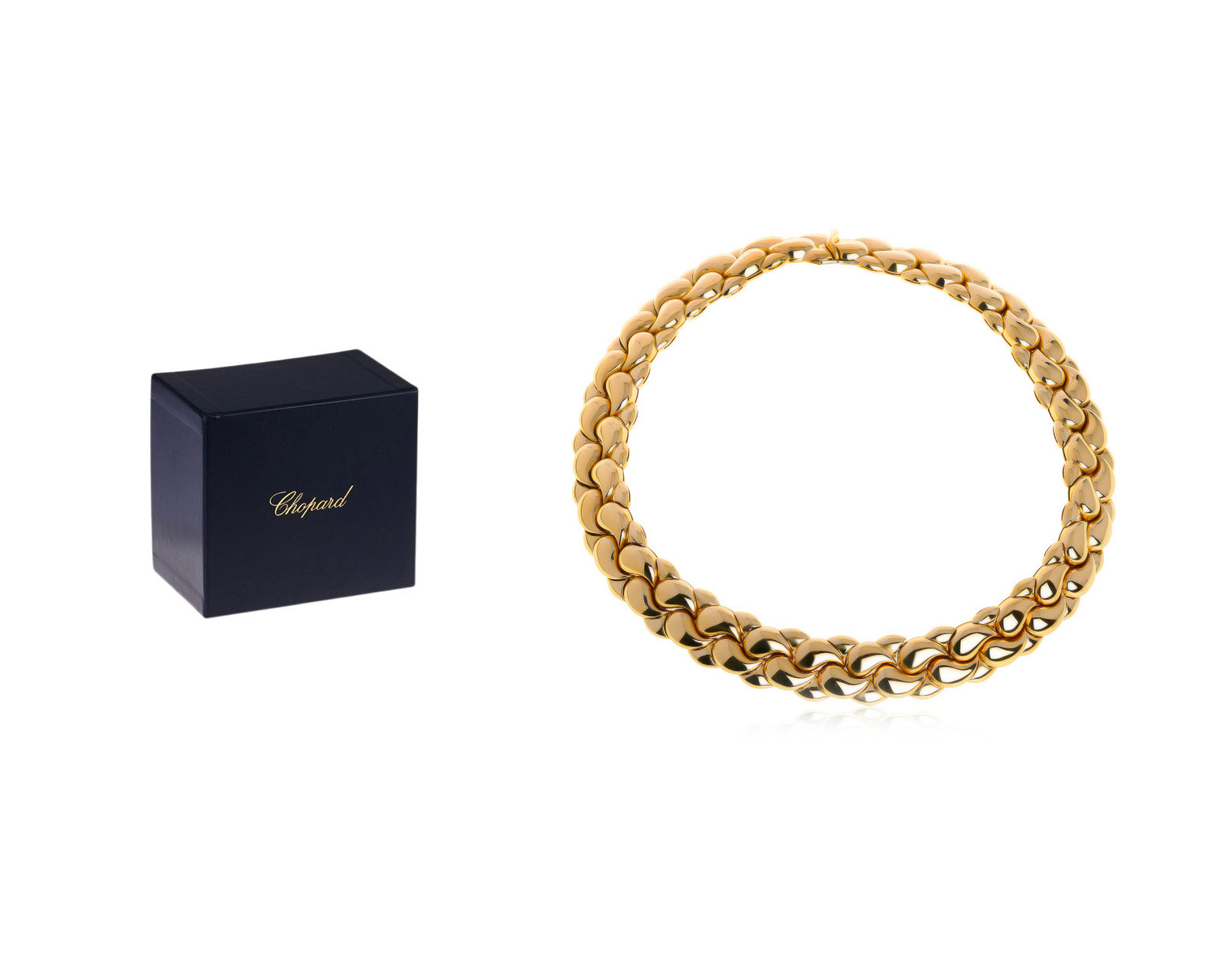Оригинальное золотое колье Chopard Casmir