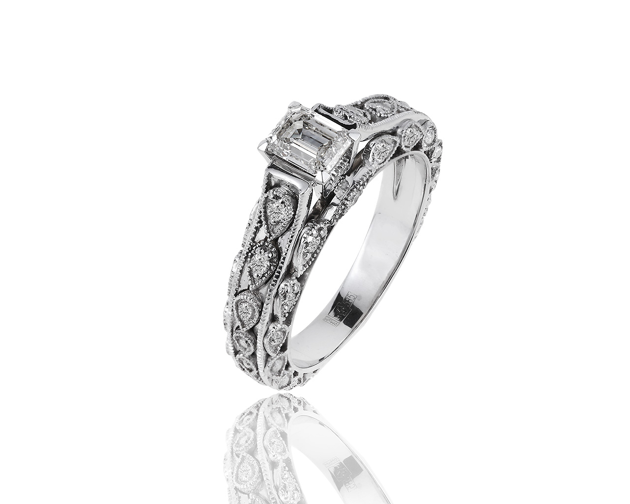 Изумительное золотое кольцо с бриллиантами 0.78ct 240419/3