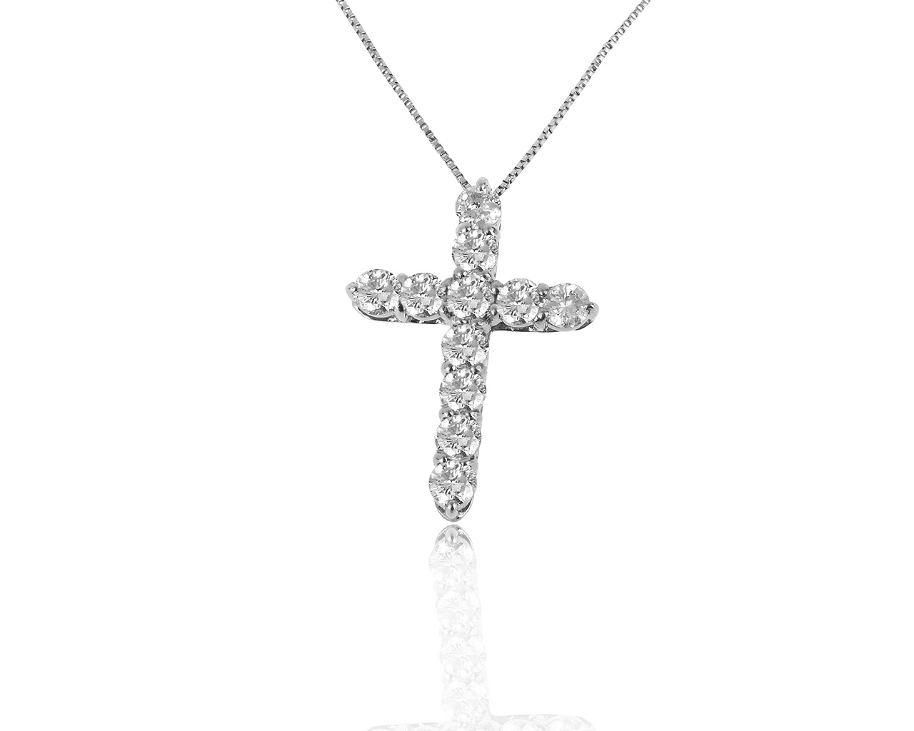 Завораживающий платиновый кулон с бриллиантами 1.00ct 091019/1